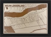 Houten stadskaart van Nieuw-Lekkerland