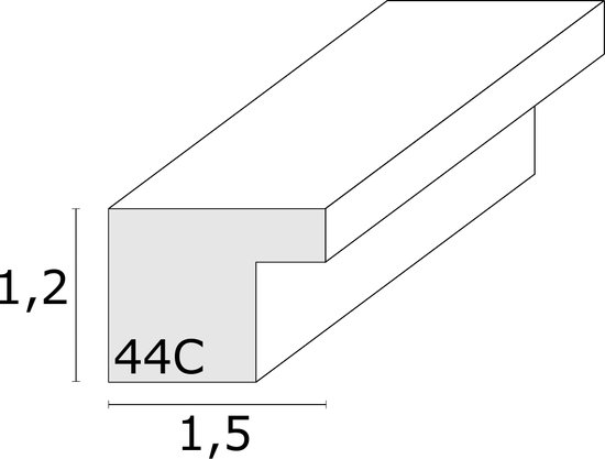 Deknudt S44CH4 40x50 bois brun foncé