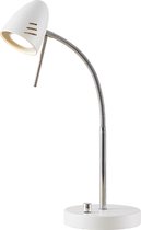 Lindby - LED bureaulamp- met dimmer - 1licht - ijzer - H: 41 cm - GU10 - wit - Inclusief lichtbron
