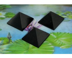 Shungite - pyramide de shungite 40 mm (lot de 3)