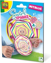 SES - Swirl spinner - Metallic - 2 spinners met neon draad