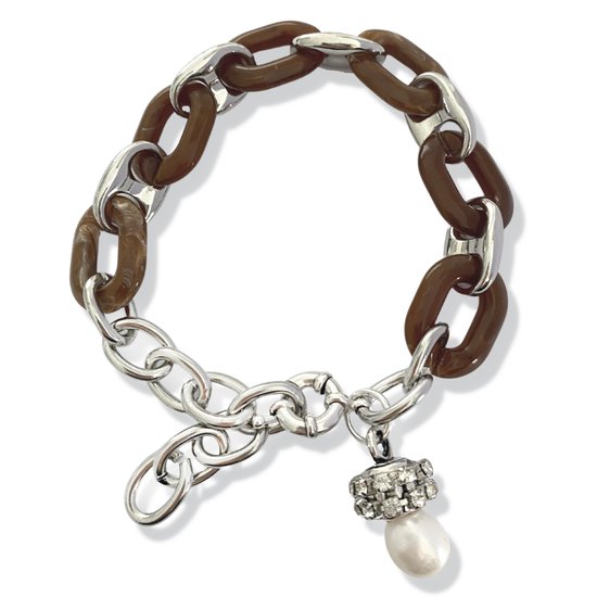 Zatthu Jewelry - N21AW377 - Hila armband met resin schakels