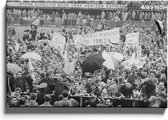 Walljar - Feyenoord kampioen '62 - Muurdecoratie - Canvas schilderij