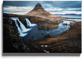 Walljar - Wild Iceland - Muurdecoratie - Canvas schilderij