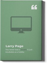 Walljar - Larry Page - Muurdecoratie - Canvas schilderij