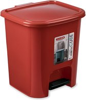 Afvalemmers/vuilnisemmers/pedaalemmers/Prullenmand/Badkamer Accessoires/deksel en pedaal/ 7.5 liter -  Rood