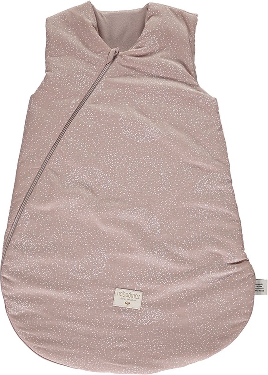 Nobodinoz Cocoon slaapzak White bubble Misty pink mid-season - 0-6 maand