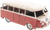 Modelauto Volkswagen Bus Licentie Camper 14*6*6 cm Rood Ijzer Miniatuur VW Bus Miniatuur Auto