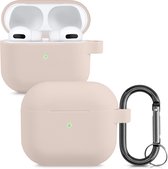 kwmobile Hoes voor Apple AirPods 3 - Siliconen cover voor oordopjes in oudroze