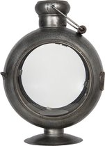 Lantaarn 29*22*39 cm Grijs Ijzer Rond Kaarsenhouder Sfeerverlichting