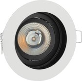 LED GU10 inbouwspot wit rond - Enkelvoudig voor 1 LED GU10 spot - Kantelbaar