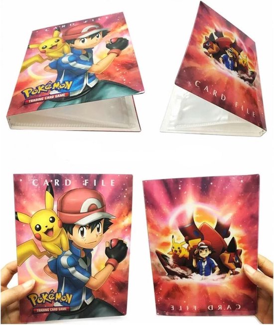 Thumbnail van een extra afbeelding van het spel Afecto Pokémon verzamelmap Ash/ pikachu - Pokémon Kaarten Album Voor 240 Kaarten - A5 Formaat