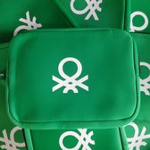 United colors of Benetton Laptopsleeve - Laptoptas - Laptophoes - 14 inch - Groen - Met logo