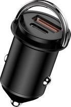DutchOne Autolader 40W USB-A & USB-C - Snellader 4x sneller laden - Auto lader Geschikt voor Apple iPad/iPhone & Samsung (7, 8, X, XR, XS, 11, 12, 13, S10, S20, S21) - Sigarettenaansteker auto oplader