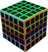 Puzzelkubus 5x5 premium Carbon cube, braintrainer, speed cube braingame, breintrainer, breinbreker