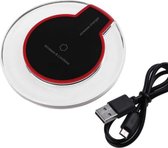 The Merlando - Draadloze Oplader - Inclusief USB Kabel - Wireless Charger - 10W Fast Charger - Zwart/Rood