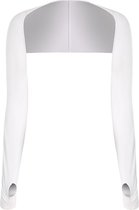WiseGoods Premium Arm Sjaal Dames - Armwarmers - Kleding -  Sjaals - Meisjes - Bolero - Fashion - Zomer - Lente - One Size - Wit