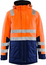 Blaklader High Vis winterparka 4495-1987 - High Vis Oranje/Marineblauw - XL