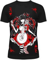 Cupcake Cult Dames Tshirt -XXL- WONDERLAND Zwart