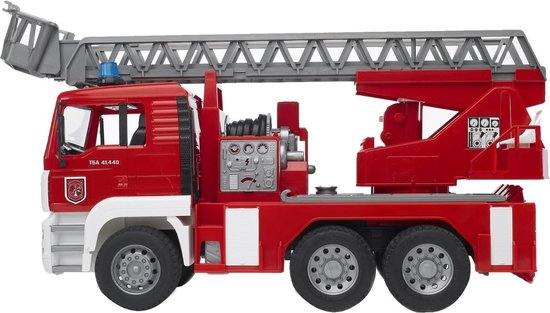 Bruder - MAN - Camion de pompier - Camion de pompier avec échelle  pivotante, pompe à... | bol.com