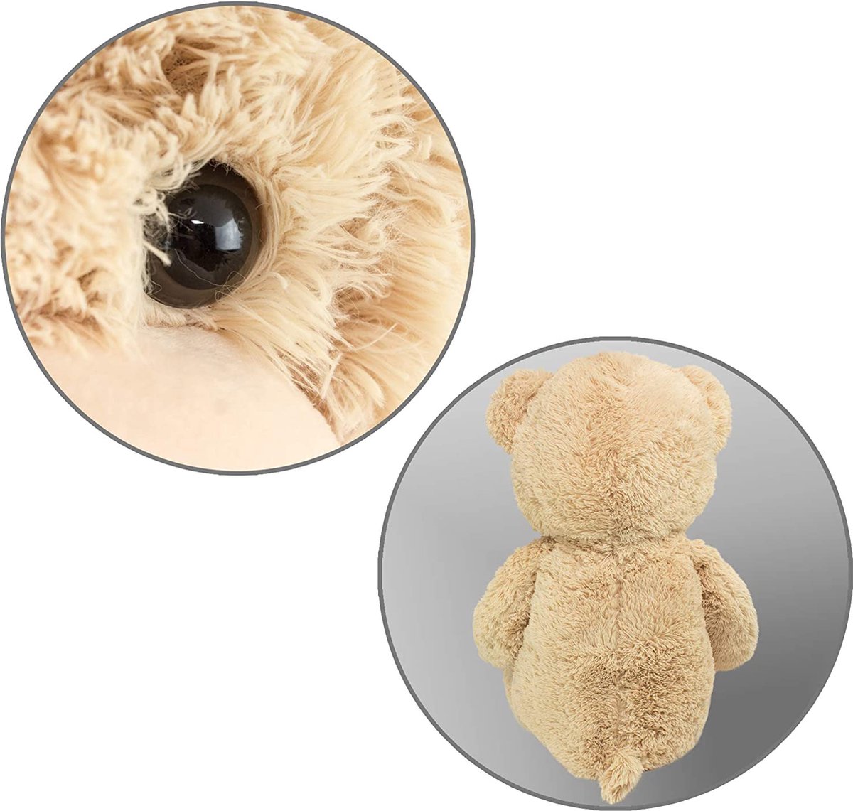 BRUBAKER - XXL Beige Knuffel Beer - Teddybeer - 100cm - Knuffels - Pluche - Beer 100cm - Hoge kwaliteit Knuffeldier - Teddybear Groot - Knuffelbeer - Valentijn Cadeau — afbeelding 4