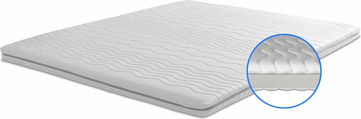 Topdekmatras topper traagschuim-Nasa-Visco 160x200 7 CM - SleepTech