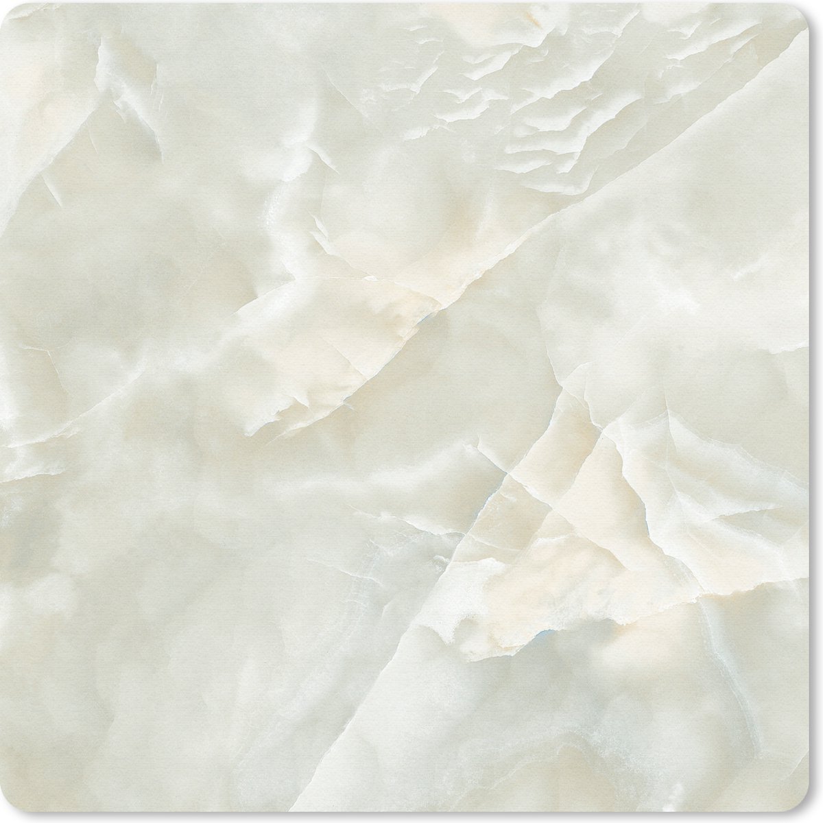 Muismat 30x30 cm - Mousepad Marmer - Wit - Chic - Muismatten
