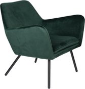 Lounge chair gentil velvet Green Fauteuils - Houselabel