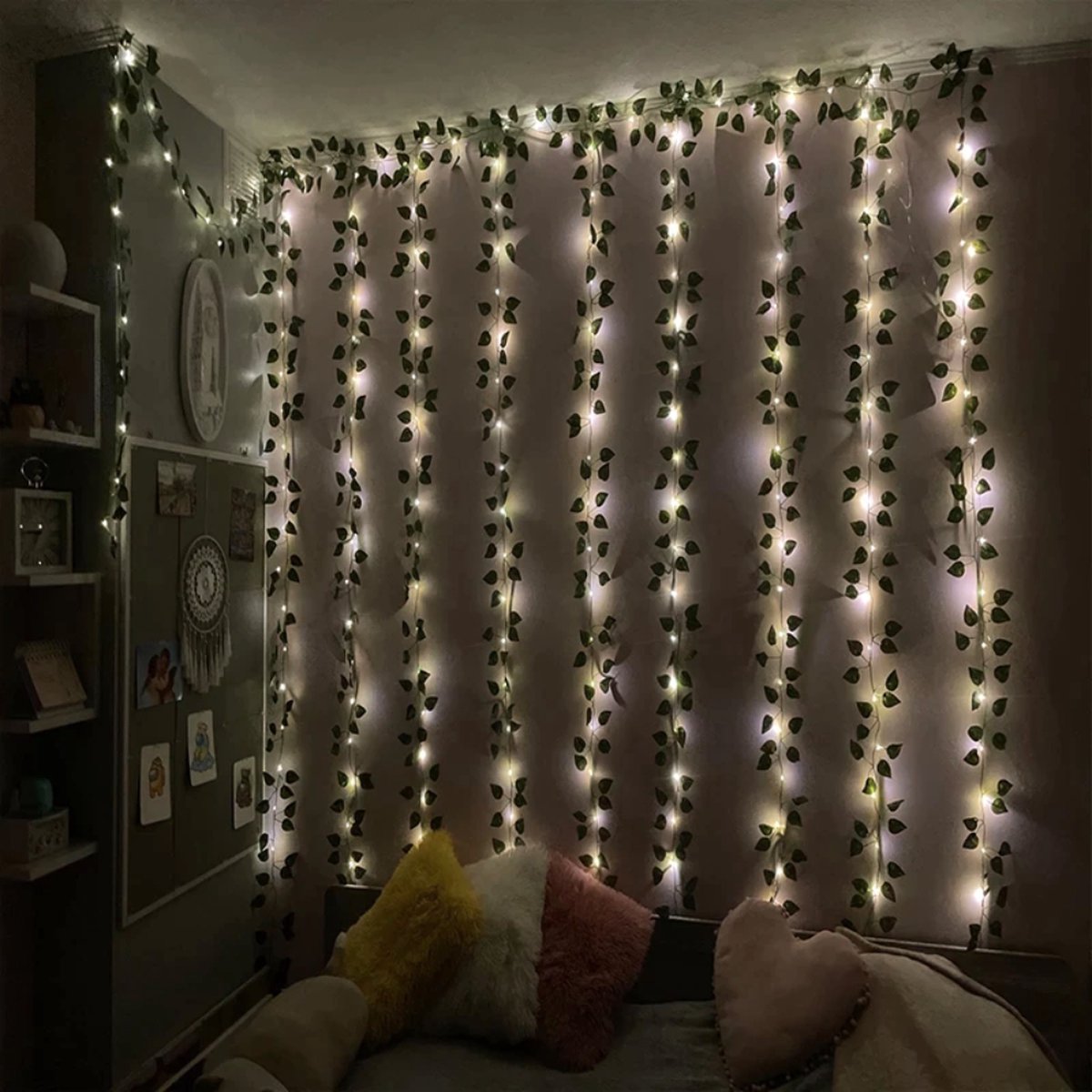 Veco Klimop Slinger Met LED Lichtjes met Afstandsbediening 10 Slingers 200 LED...