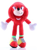 Knuckles - Sonic The Hedgehog Pluche Knuffel 32 cm | Sonic Plush Toy | Speelgoed knuffeldier knuffelpop voor kinderen jongens meisjes | Sonic De Egel | Silver, Knuckles, Shadow, Mi