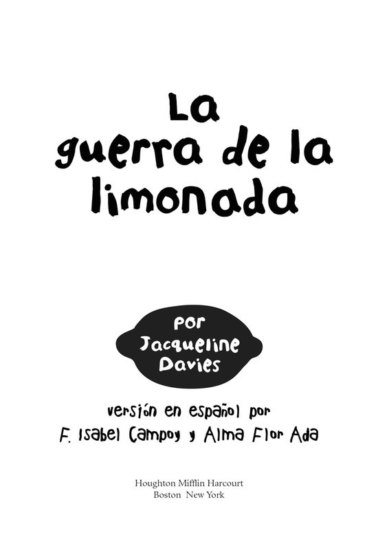 The Lemonade War - cover