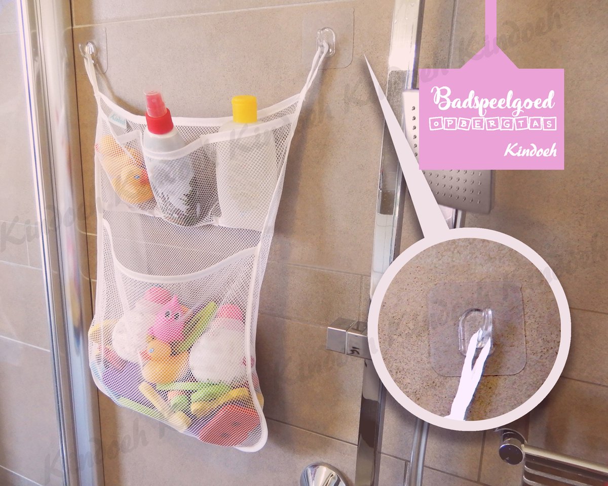 Kindoeh - Bad speelgoed opberg netje / zak / tas / organizer — afbeelding 3