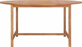 Decoways - Tuintafel 150x76 cm massief teakhout