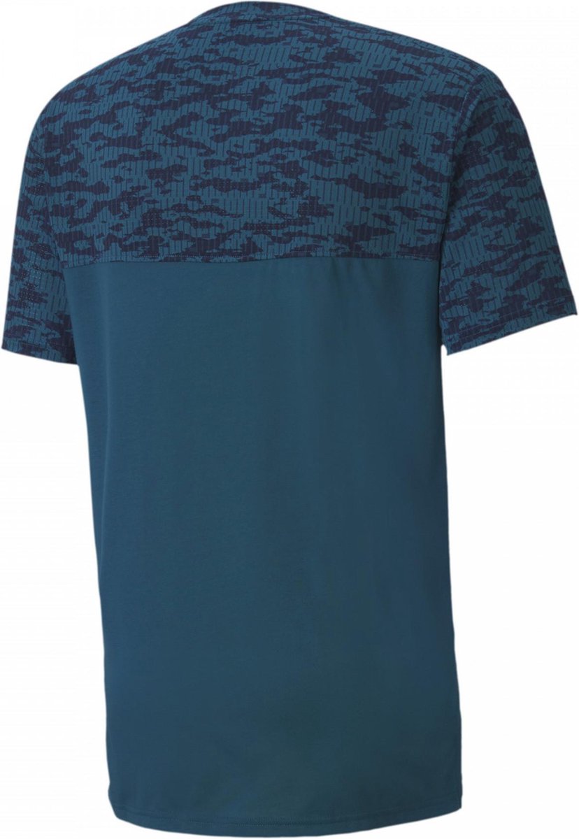 PUMA T-shirt Train AOP Vent Digi Blauw