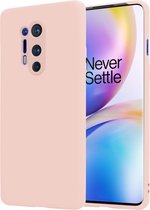 Shieldcase OnePlus 8 Pro siliconen hoesje - roze