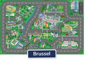 Carperoo Brussel Speelkleed - Speelmat - 115x175cm - Speelmat Baby - Speeltapijt - Speelkleed Jongens - Autokleed - Speelkleed Meisjes - Verkeerskleed