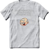 Ja het is echt waar T-Shirt | Grappig Abraham 50 Jaar Verjaardag Kleding Cadeau | Dames – Heren - Licht Grijs - Gemaleerd - XL