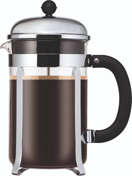 Cafetière Franse Pers VonShef French Press 3/6/8/12 Cup Cafetiere Cafetière Franse Pers VonShef French Press 3/6/8/12 Cup Cafetiere