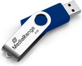 MediaRange | USB Stick | 4 GB | USB 2.0 | Twister | Rood