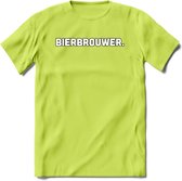 Bierbrouwer T-Shirt | Bier Kleding | Feest | Drank | Grappig Verjaardag Cadeau | - Groen - S
