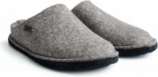 Haflinger Flair Soft Pantoffels Grijs - Maat 38 - 100% wolvilt