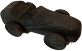 Beeld  - houten auto - sunburn hout  - decoratief - robuust  -  H12cm