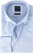 Profuomo - Overhemd SF Pinpoint Blauw - 42 - Heren - Slim-fit