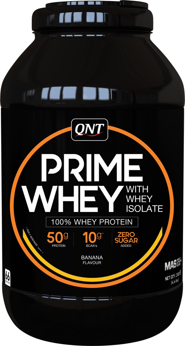 Goedkoopste QNT Prime Whey (2kg) Banaan