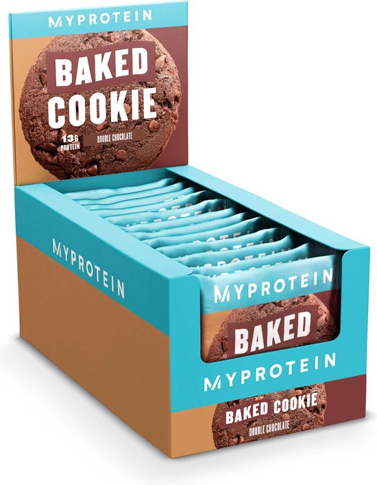 Myprotein Baked Protein Cookie (12x75g) Double Chocolate - Functionele voeding - Eiwit Snacks