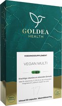 Goldea Health Vegan Multi - Voedingssupplement - Complete multivitamine - 100% natuurlijk