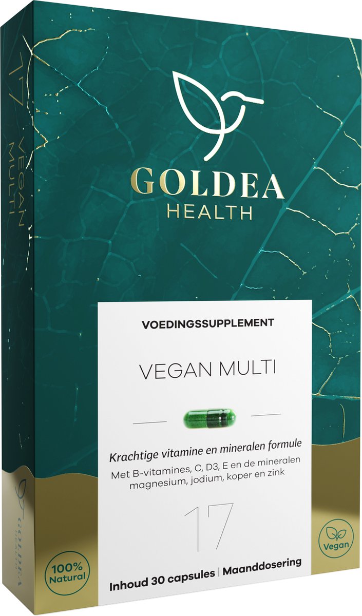 Goedkoopste Goldea Health Vegan Multi - Voedingssupplement - Complete multivitamine - 100 natuurlijk