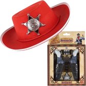 Cowboy verkleed set voor kinderen met cowboyhoed - Carnaval verkleden - Accessoires en wapens