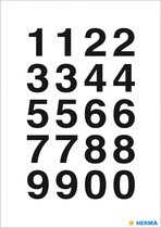 Herma 4136 Etiket met getallen 0-9 Transparant