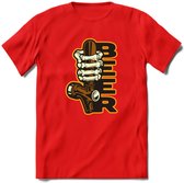Bier Tap T-Shirt | Bier Kleding | Feest | Drank | Grappig Verjaardag Cadeau | - Rood - M